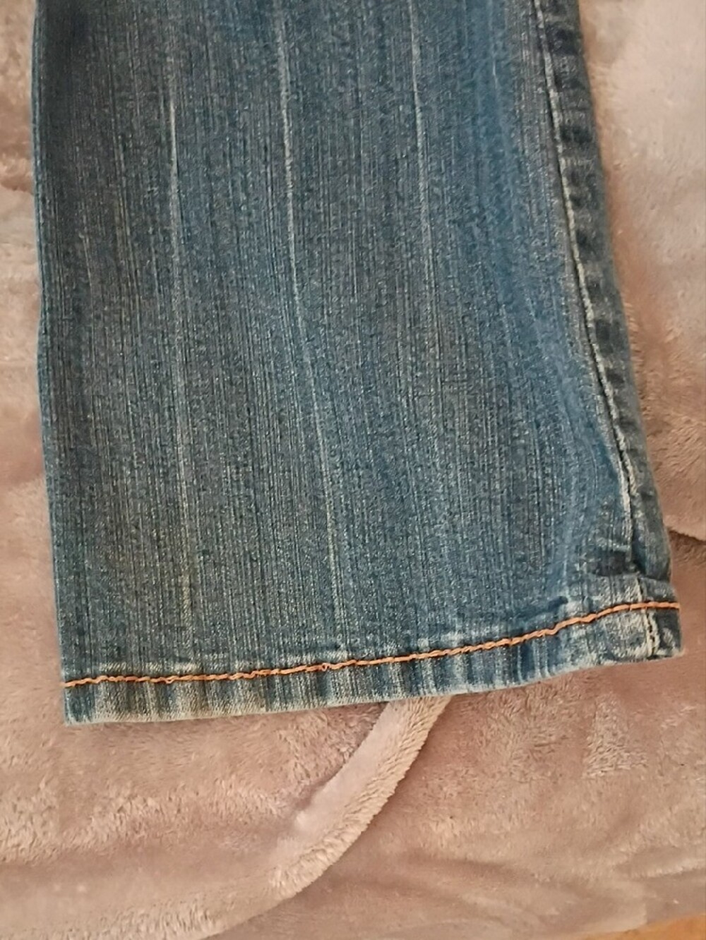 Amethyst Jeans Distressed Blue Flare Jeans - Picture 4 of 8